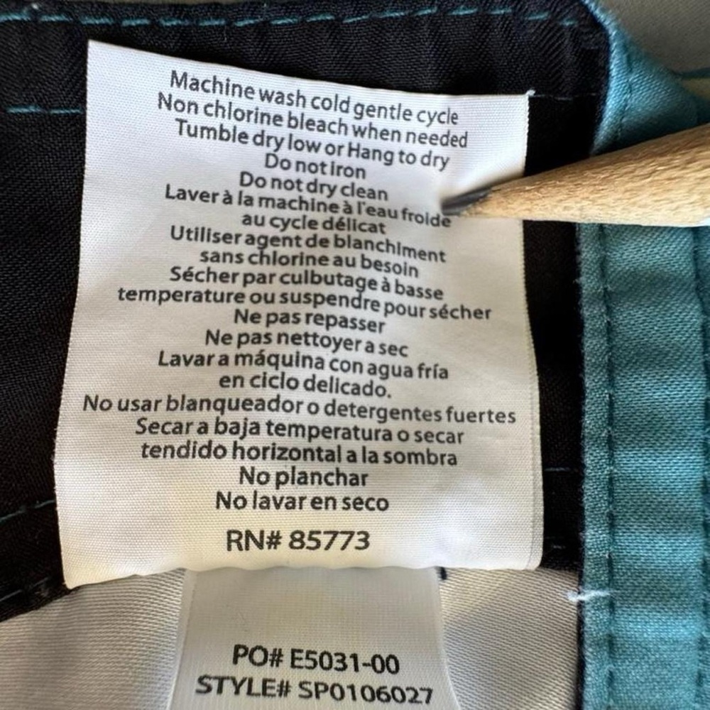 O'Neill Men's Size 38 Striped Board Shorts - Picture 4 of 6